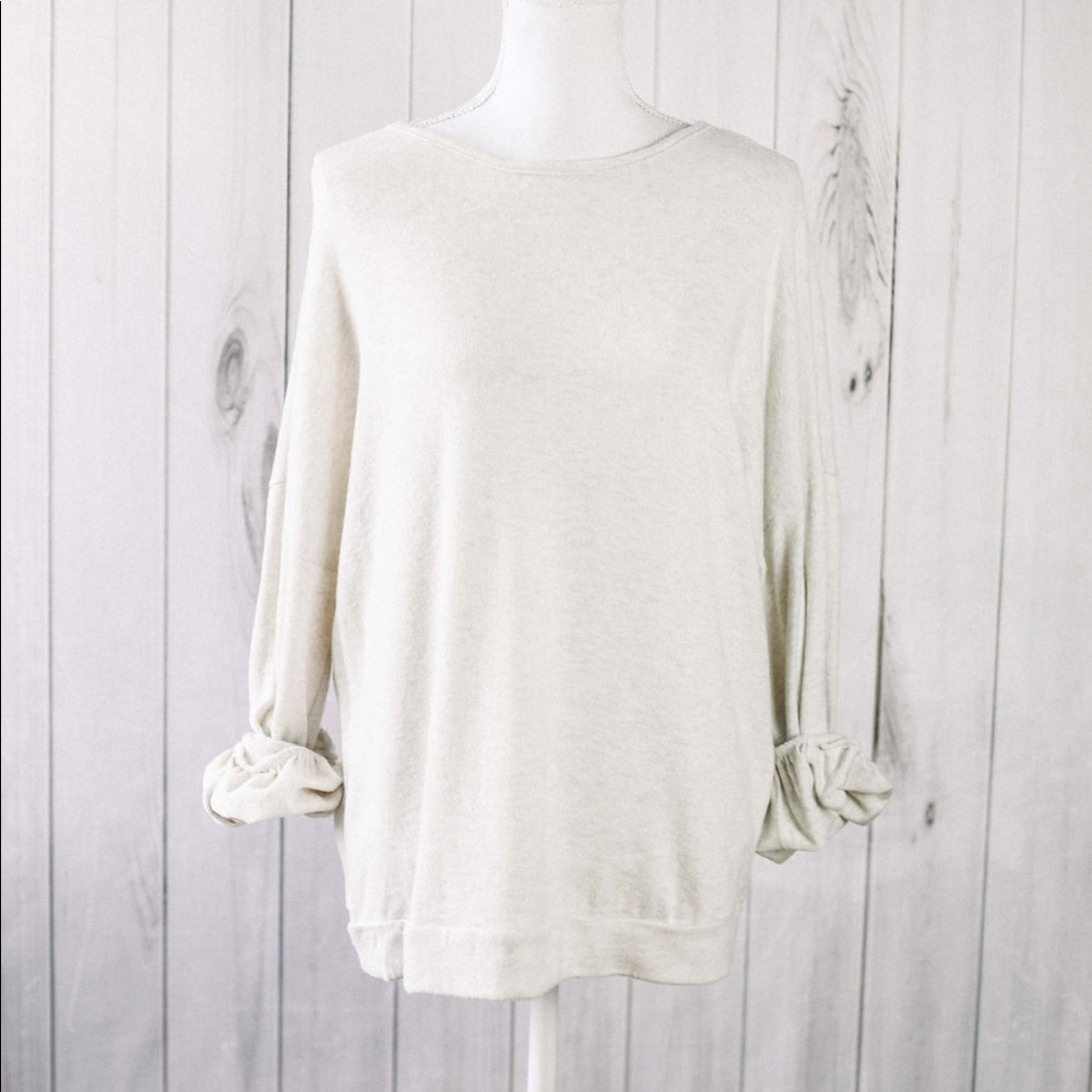 🎈Charley- oatmeal cage back top - Picture 3 of 8